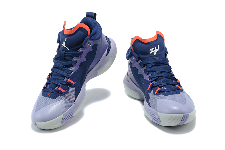 2021 Men Air Jordan Zion 1 Purple Blue Orange Shoes